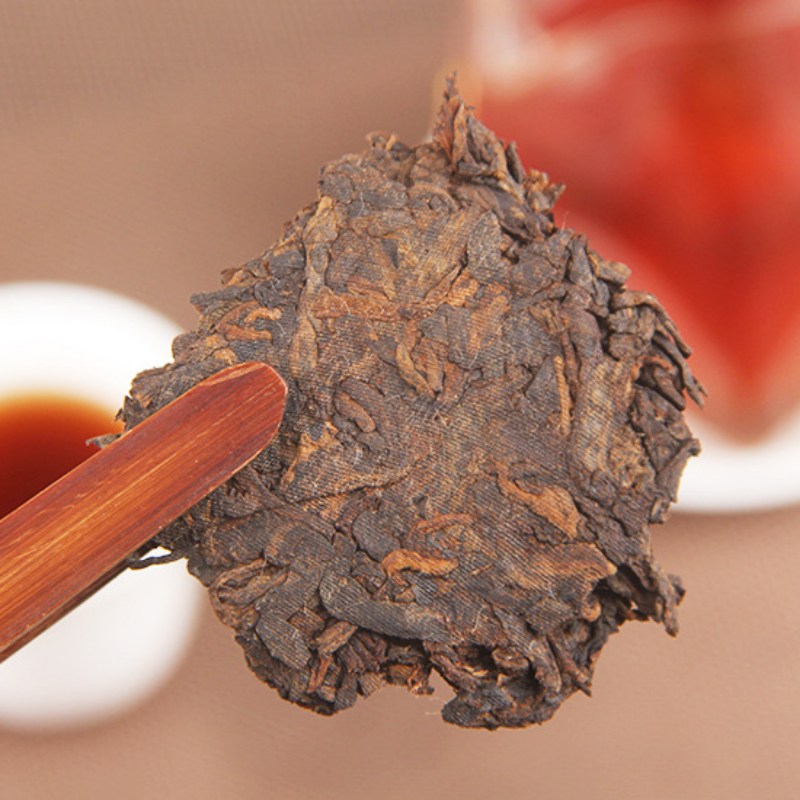 Banzhang Puerh Tea Cake Ripe Tea 357g/12.59oz Puerh Tea Ripe Tea Golden Bud
