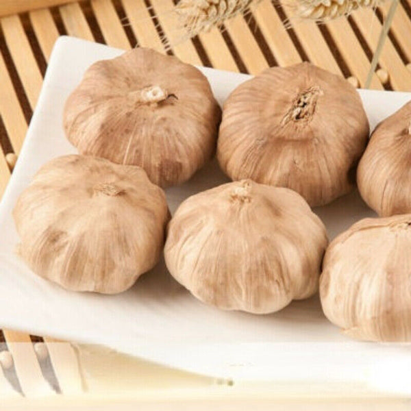 HelloYoung 500g/12 Pcs Organic Fermented Black Garlic 120 Days Regulate Blood Sugar Balance
