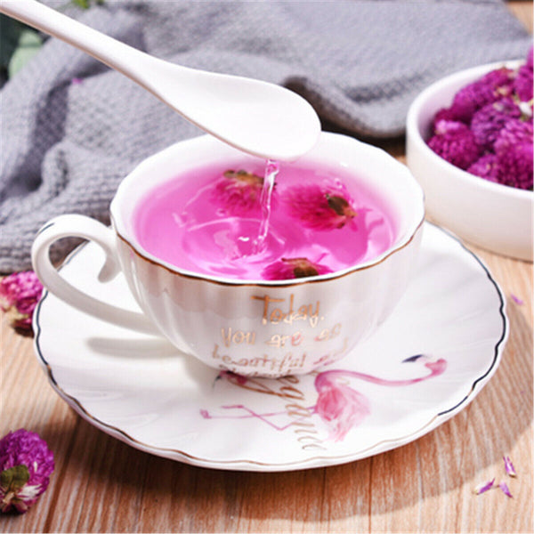Herbal Tea Flos Gomphrena Globosa Flower Tea Healthy Tea Drink Food Qian Ri Hong