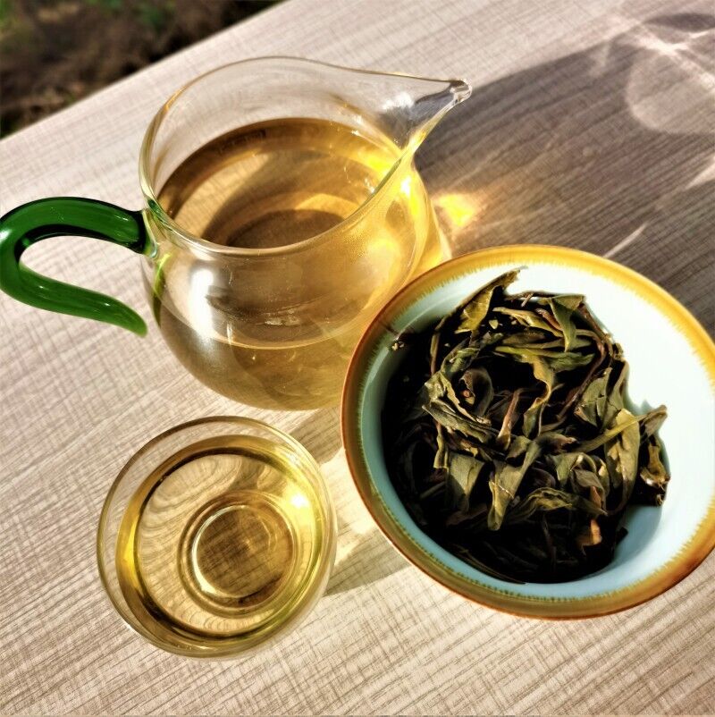 HelloYoung Nannushan Raw Pu'er Tea Cake Yunnan Meng Ma Pu'er Tea Leaves Cake Tea 12.6oz