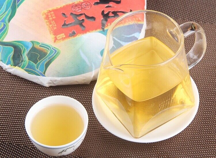 Raw Puer Tea Cake Youle Mountain Shen Puerh Qizi Cha Bing 357g/12.59oz