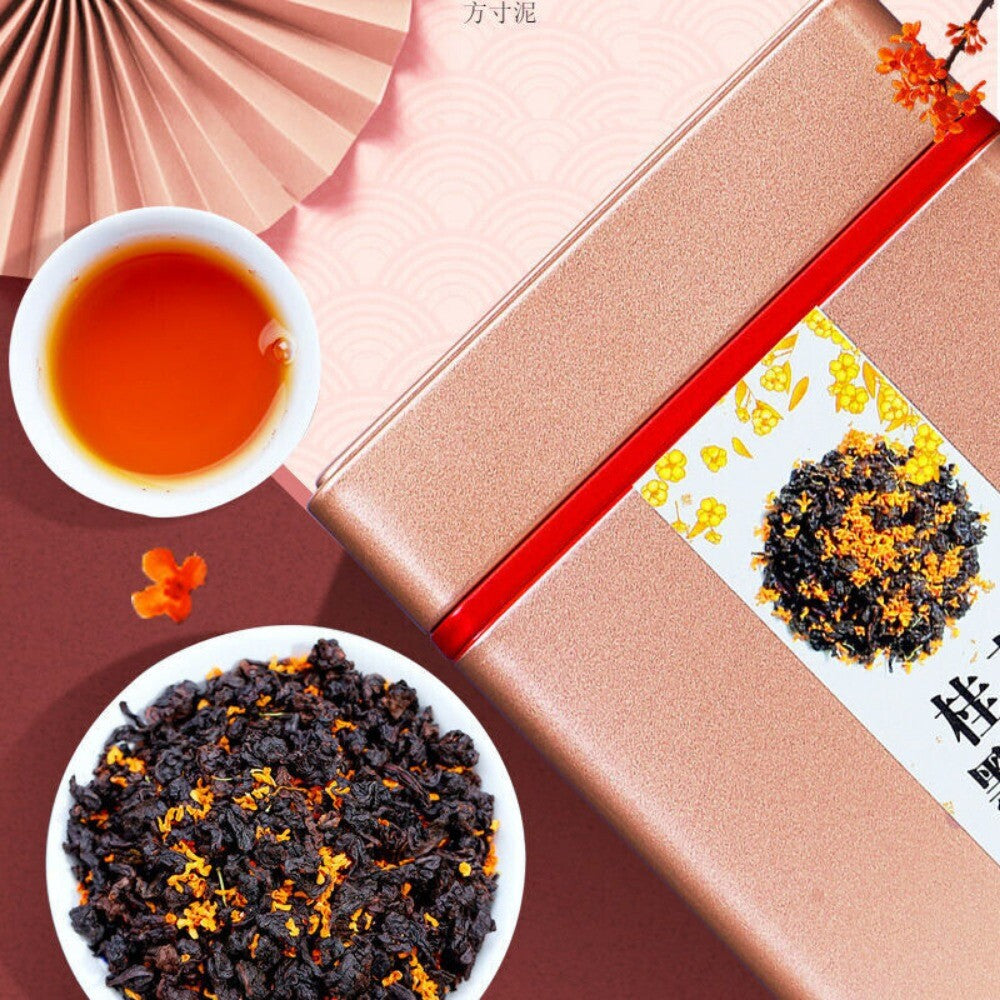Osmanthus Charcoal Roasted Oolong Tea 250g Premium Black Loose Leaf Rich Aroma