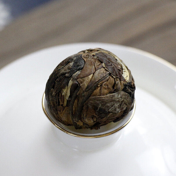 Dragon Pearl Tea Raw Pu-erh Tea White Moonlight White DianhuoTea From 10 pcs.