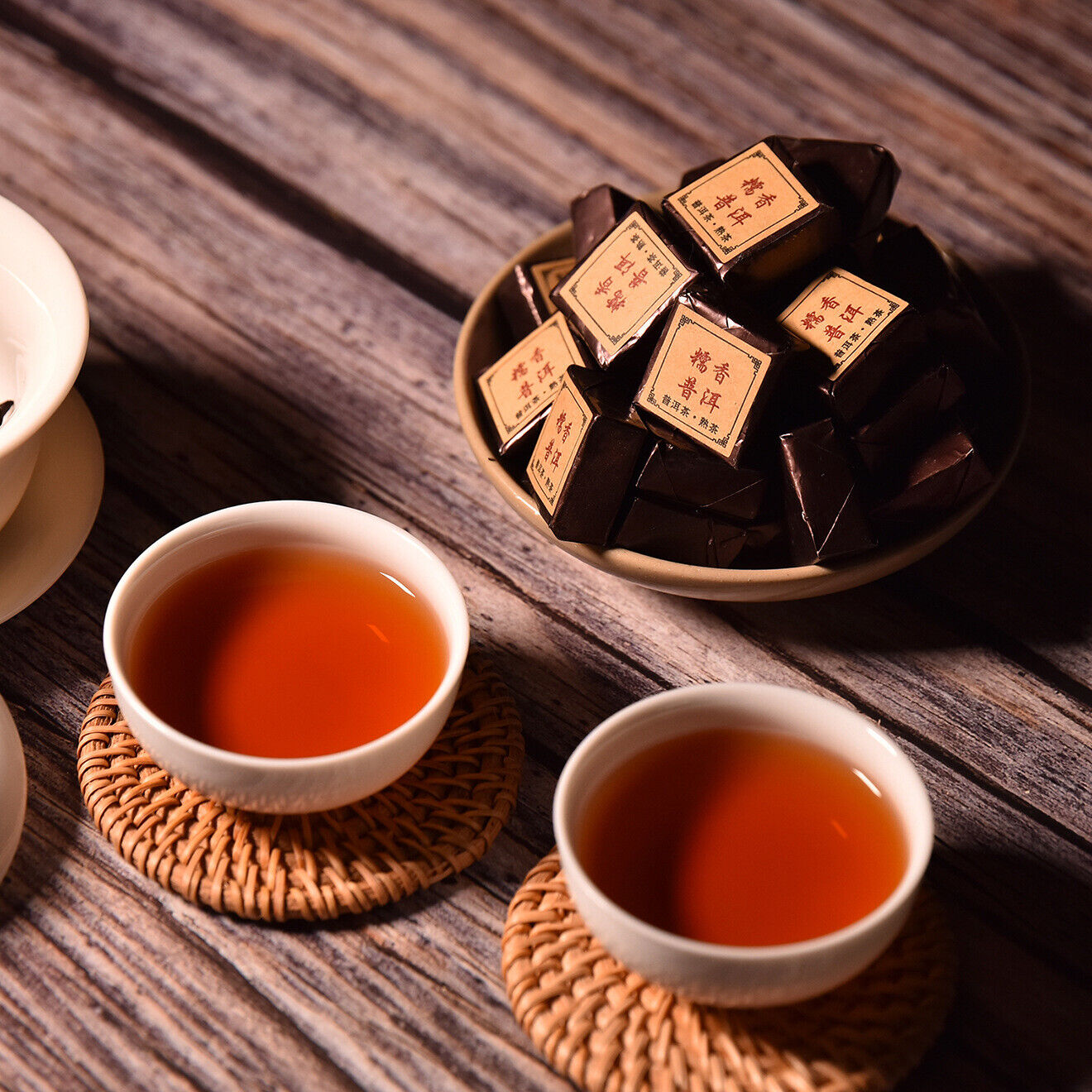 HelloYoung Yunnan Pu'er glutinous rice fragrant leaves mini cuo tea small square brick  tea