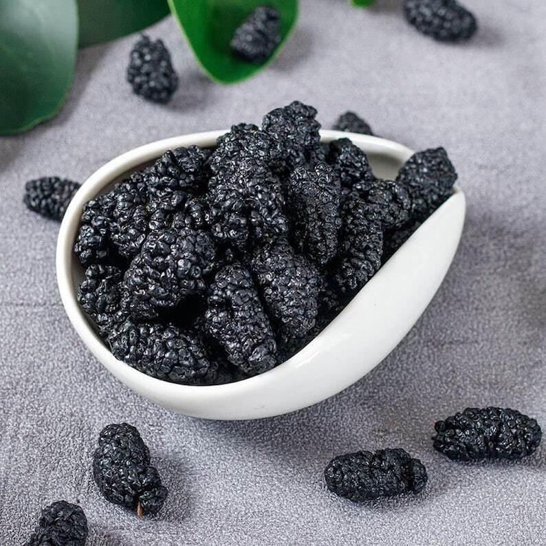 Dried Black Mulberries, Morus Nigra, Black Mulberry, Black Mulberry Dried Fruit Main image