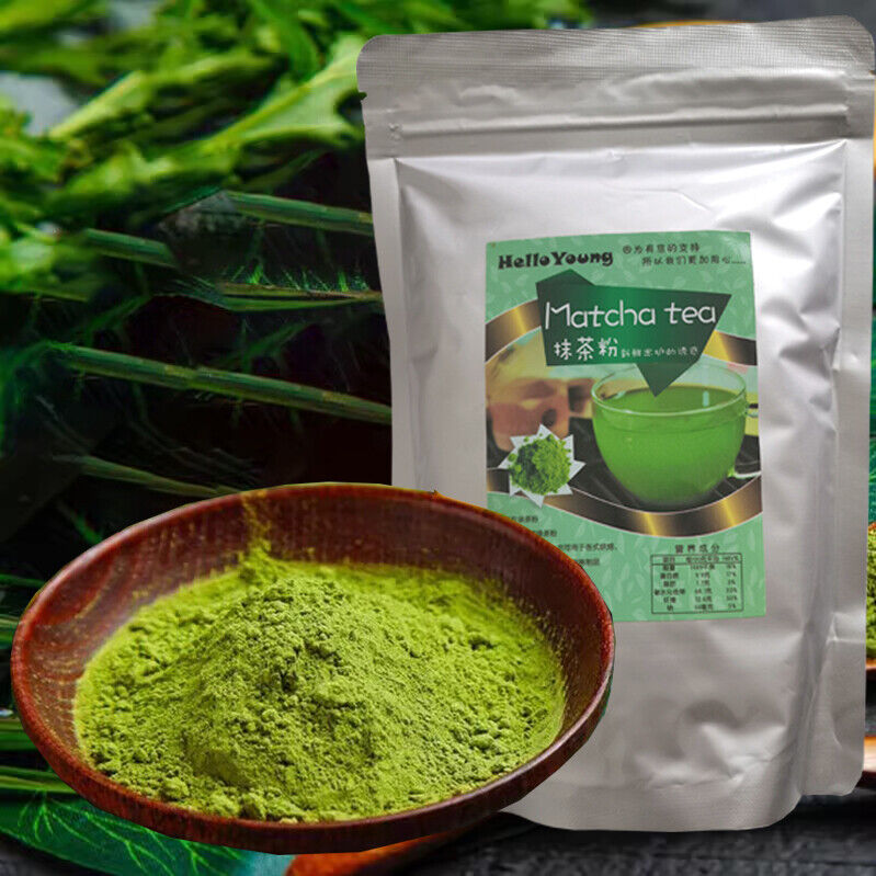 250g/8.8oz Organic Pure Instant Matcha Powder DIY Dessert Slimming Products Secondary image