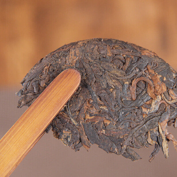 HelloYoung 50g*10 Pcs Yunnan Pu'er Tea Ripe Tea Cake Old Flavor Aged Small Cake Tea