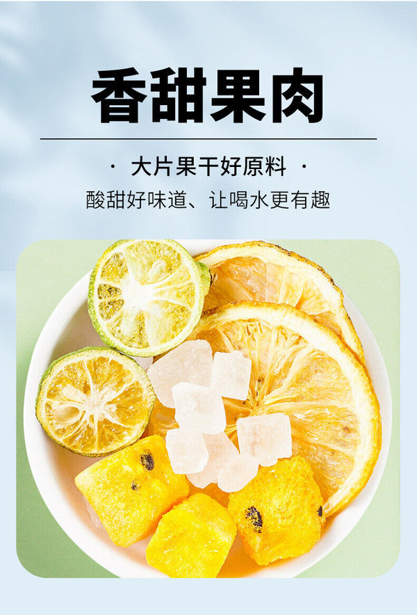 Green Tangerine Lemon Passion Fruit Tea: Summer Cold Brew
