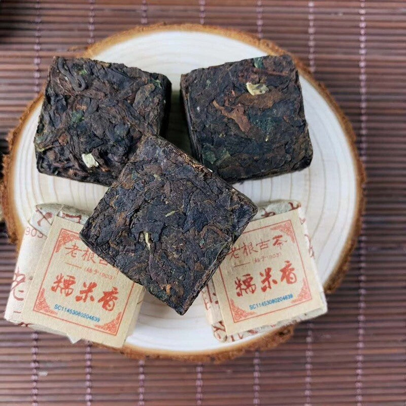 500G Yunnan Ancient Tree Pu'er Tea Glutinous Fragrance Xiaotuo Tea Cake Ripe Tea