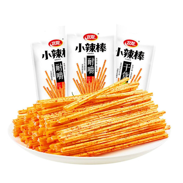 Spicy Gluten Latiao, Chinese Special Snack Food 78g (Pack of 2) Spicy Strips