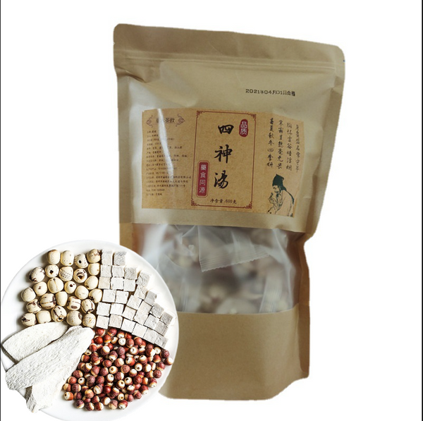 HelloYoung New Four Gods Soup Lotus Seeds Gorgonzola Yam Poria Four Gods Soup Herbs