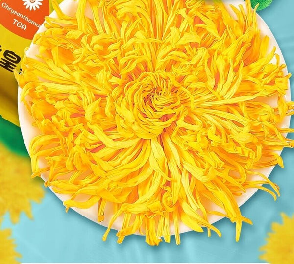 Golden Chrysanthemum Tea with Ju Hua & Goji-Top Grade Detox Herbal Tea 20g/50Pcs