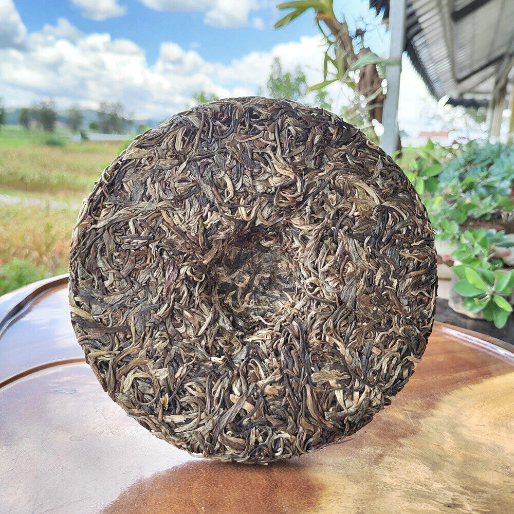 HelloYoung 357G Mansong Pu'er Raw Tea Cake Ancient Tree Pu'er Yibang Imperial Tribute Tea
