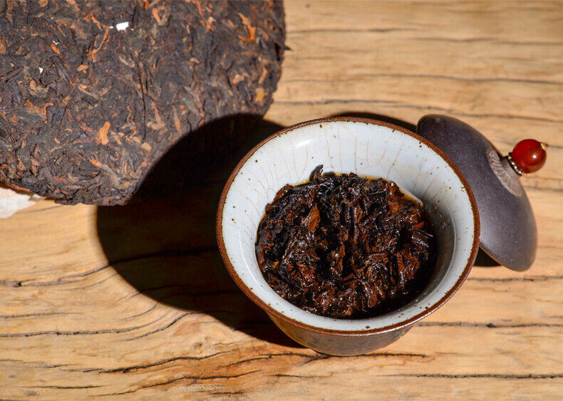 Ripe Tea 100g*3 Puerh Tea Ripe Tea Cake Tea Lao Banzhang Pu'er Ripe Tea Cake