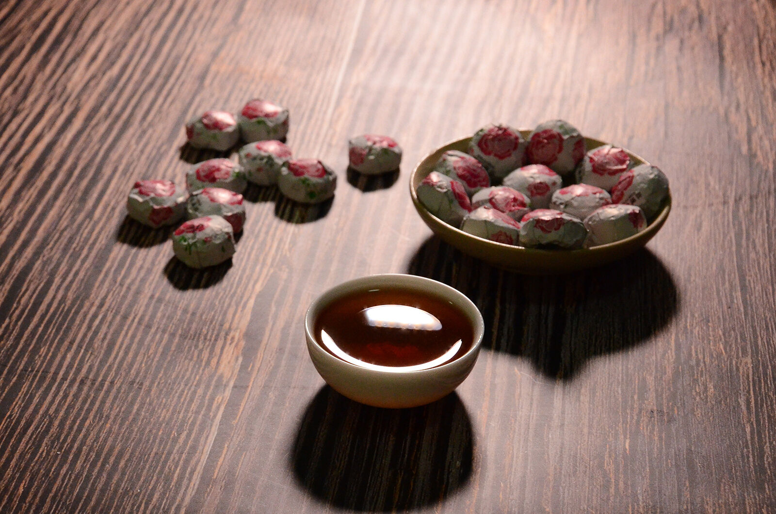 HelloYoung 500g Yunnan Pu'er Tea Leaves Jindian Tea Factory Rose Flavor Small Tuo Tea Ripe