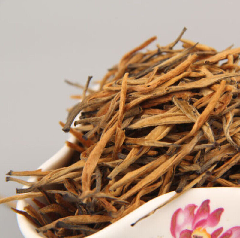 HelloYoung Refined Big Leaf Tea Organic Yunnan Single Bud Black Tea Needle Dian Hong Tea