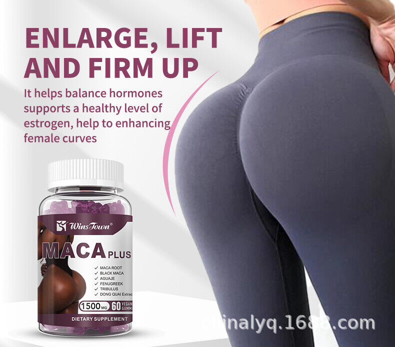 Maca Plus Gummies – 100% Pure Natural for Hip & Butt Enlargement