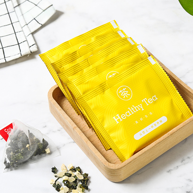 HelloYoung 30g Box packed triangular tea bag white peach oolong tea flower fruit tea bag