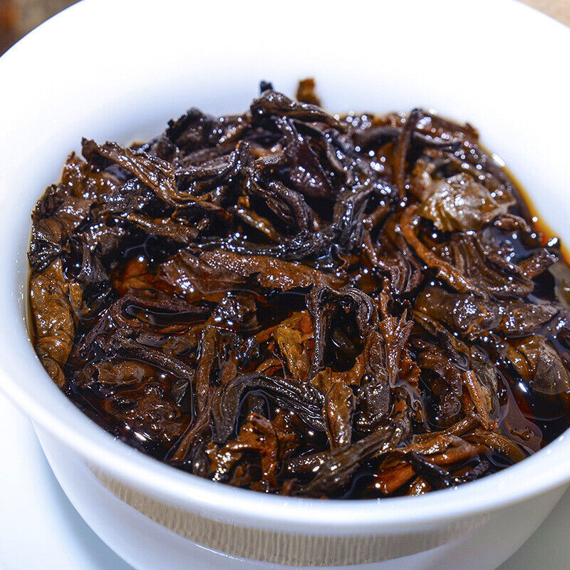 HelloYoung Pu'er Ripe Tea Cake Lao Banzhang Ripe Tea Cake Brown Mountain Ancient Tea Cake