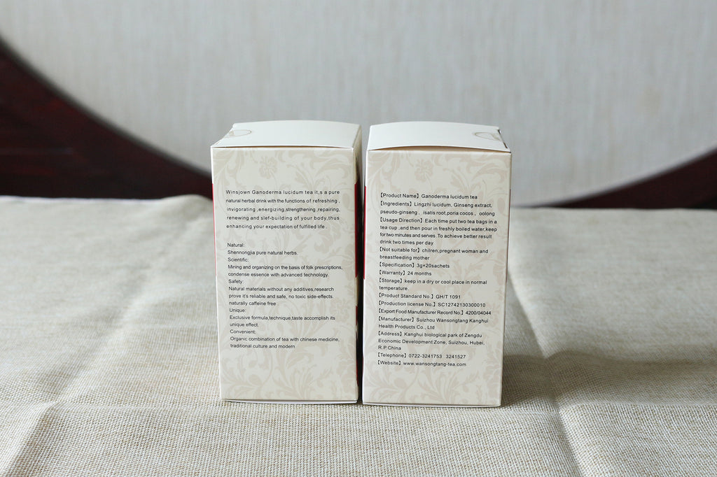灵芝茶20袋/盒灵芝茶独立袋益健康 LIng Zhi Cha Du Li Bao Zhuang 靈芝茶20袋/盒靈芝茶獨立袋益健康