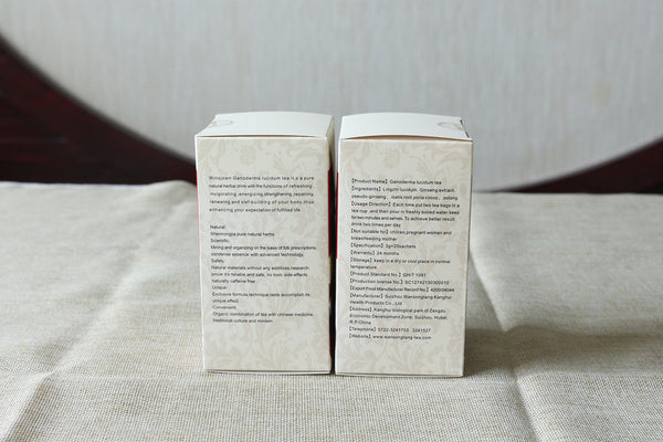 灵芝茶20袋/盒灵芝茶独立袋益健康 LIng Zhi Cha Du Li Bao Zhuang 靈芝茶20袋/盒靈芝茶獨立袋益健康