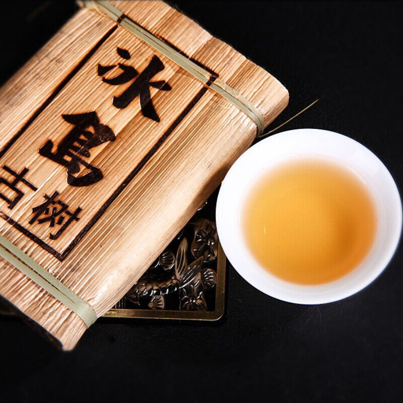HelloYoung Health Pu-Erh Cha Tea Brick Bamboo Shoot Shell Spring Tea Green Tea 200g
