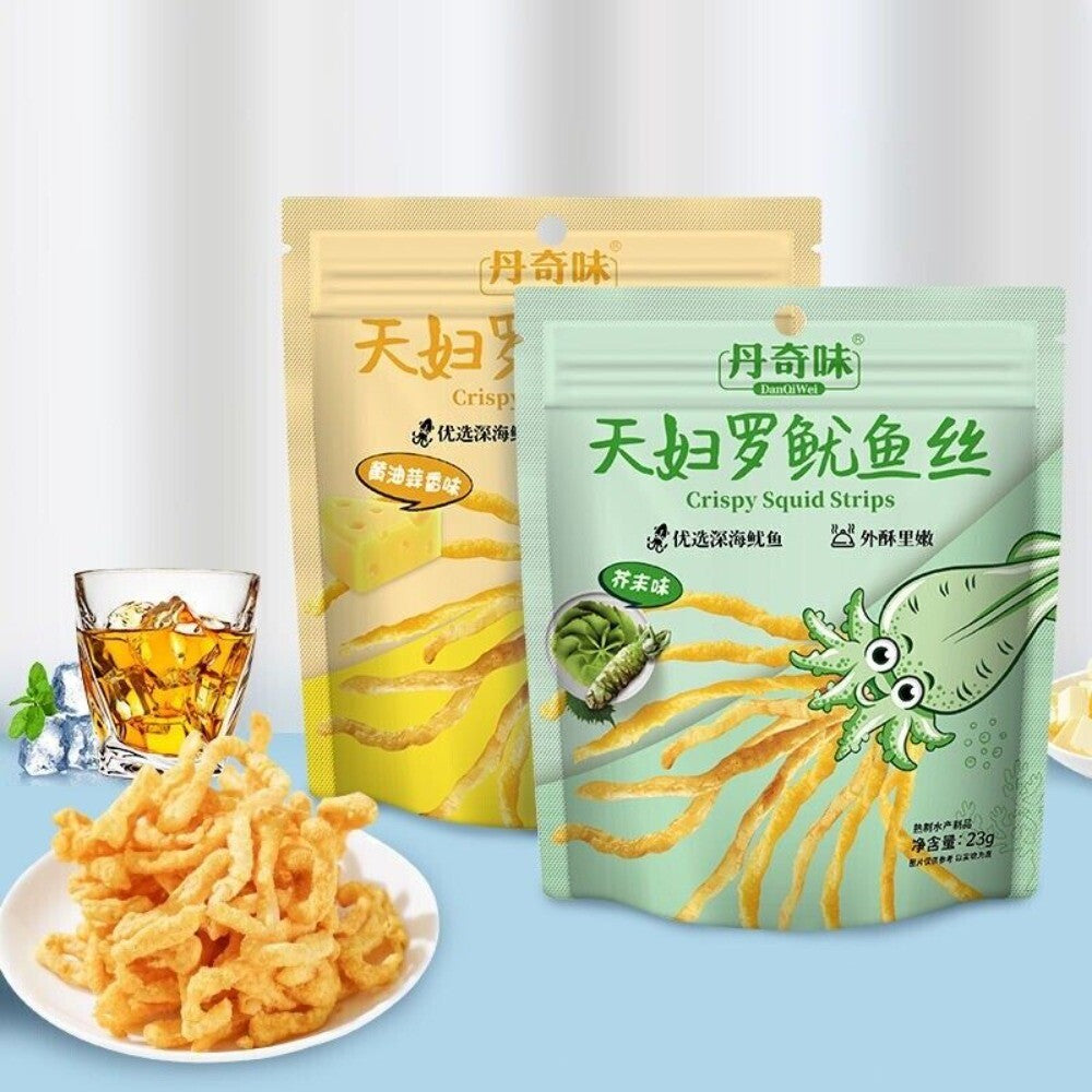 Crispy Fried Squid Strips Korean Style Bagged Snacks Main image