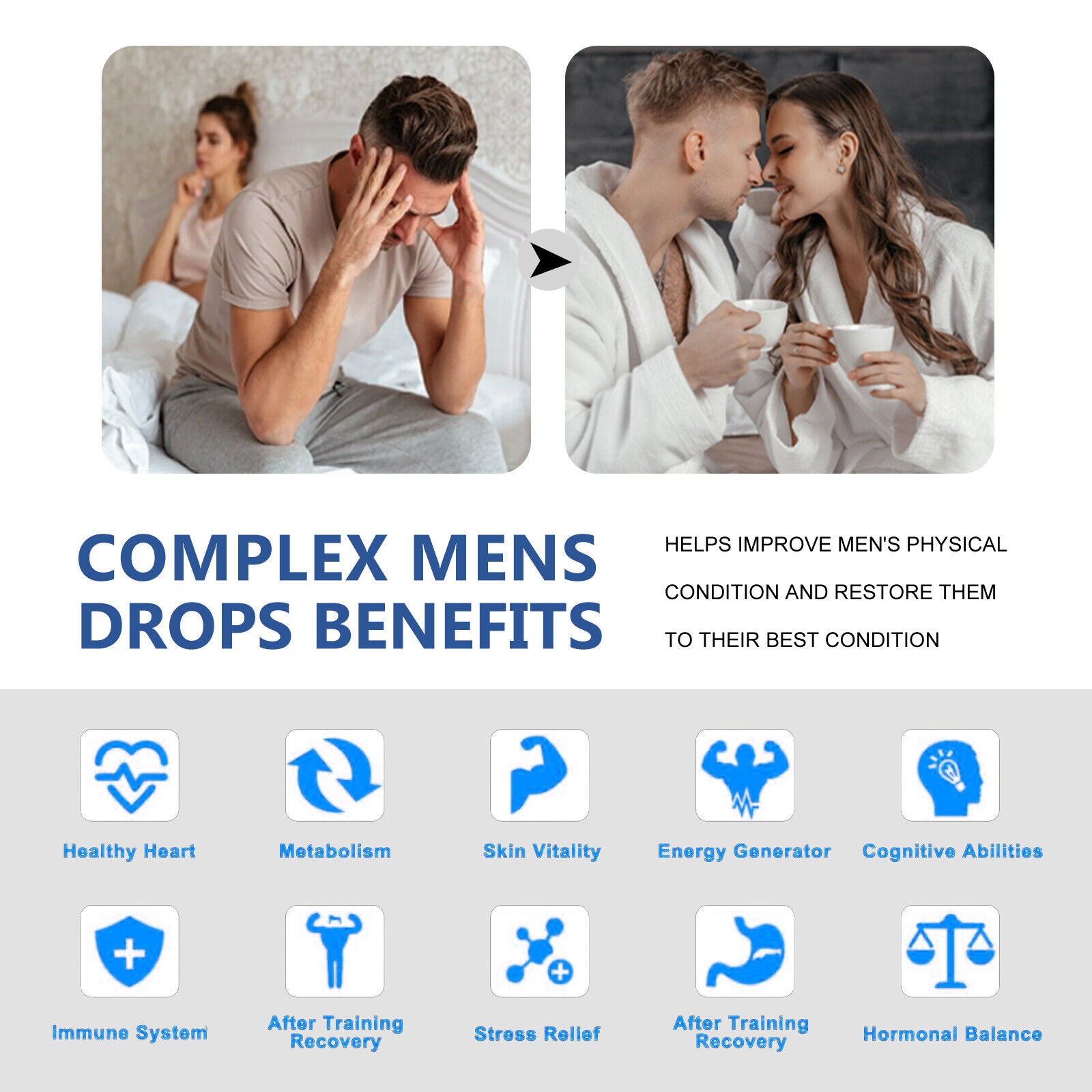 Complex Men'S Drops Male Enhanced Support, Male Enhancement, Enchantment 30ml