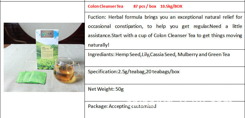 Herbal Tea 2.5g x 20 Bags Slimming Detox Changrun Tea Colon Cleanser
