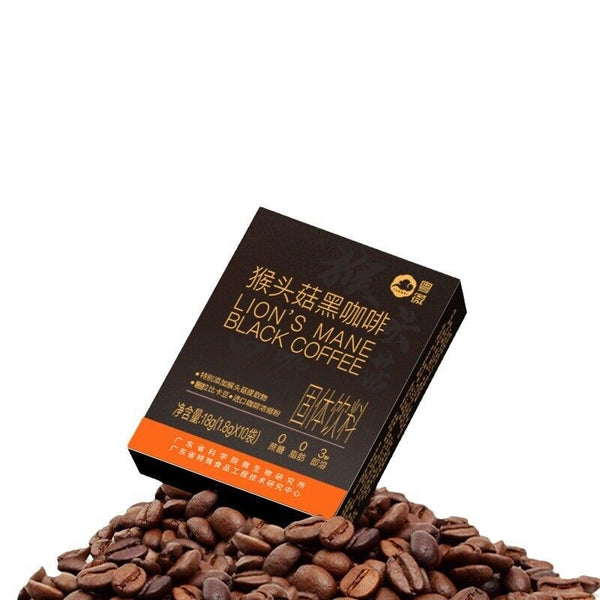 Lion's Mane Mushroom Instant Black Coffee American 0 Fat 0 Sucrose for Fitness