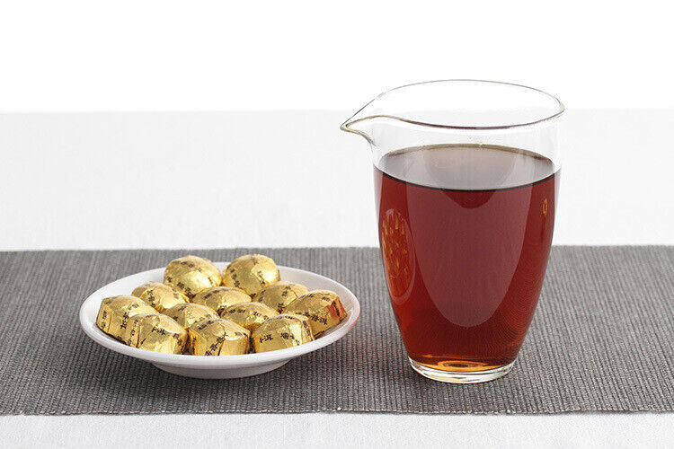 HelloYoung 500g Pu-erh Tea Aged Pu-erh Ripe Tea Glutinous Aroma Small Golden Tuo (RX)