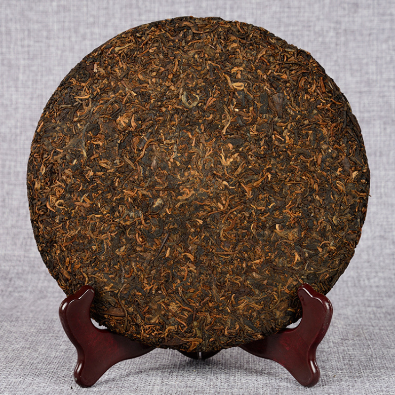 HelloYoung TeaPuerh Tea Ripe Tea Black Tea Weight Loss Healthy Drink 357g Banzhang Golden