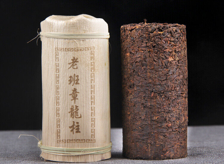 HelloYoung 500g Aged Old Banzhang Ancient Tree Tea Leaves Yunnan Pu'er Ripe Tea Column