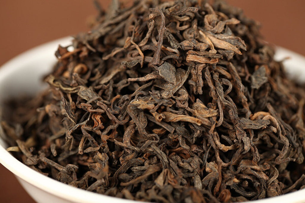 500g Yunnan Puerh Tea 2018 Menghai Ancient Tree Golden Bud Loose Tea Cooked Tea