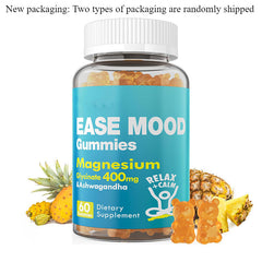 Magnesium Glycinate Gummies, Pineapple Flavor, Calcium, Potassium, Stress Relief