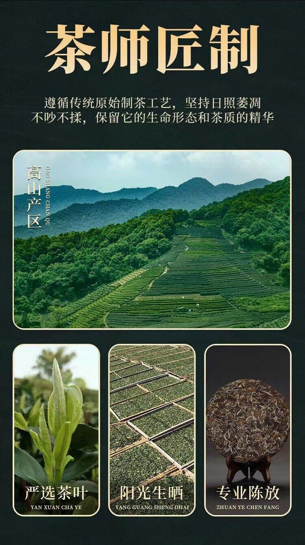 HelloYoung 350g Fuding high mountain white tea sun aged white tea gongmei date fragrance