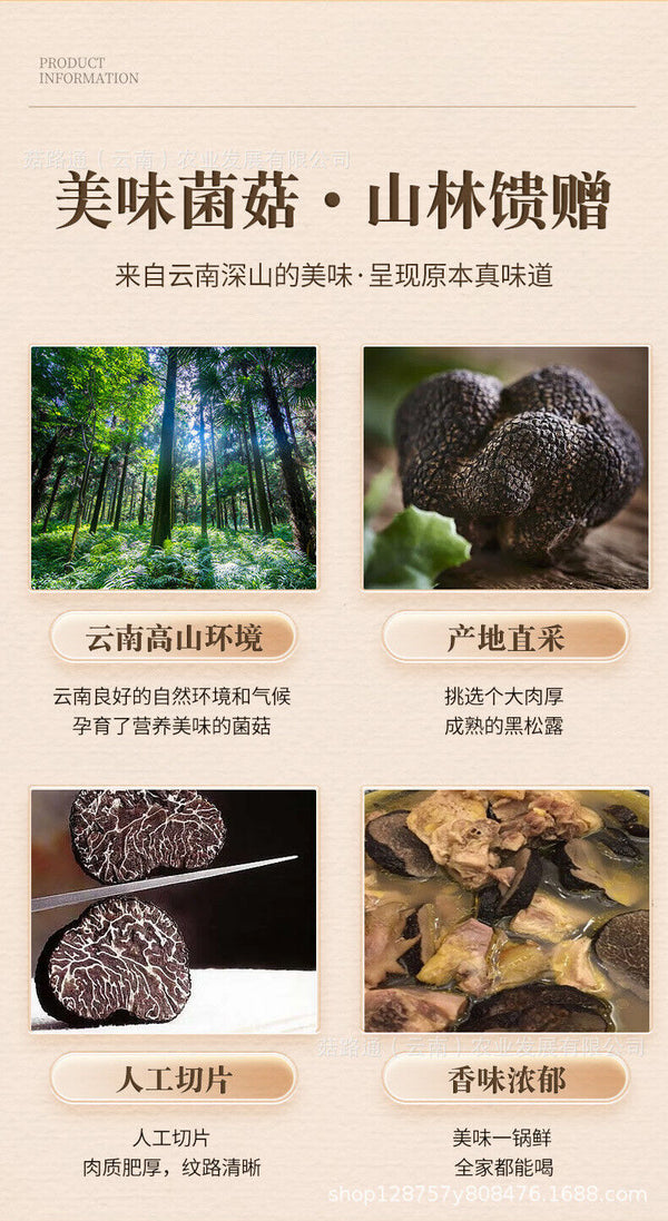 Yunnan Organic Truffle Black Tablets in Bottled Black Truffle Dry Tablets 50g