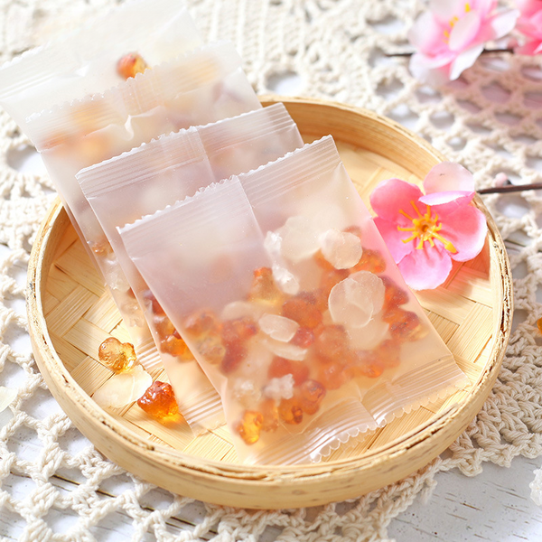 HelloYoung 15g*10 small packaging boxes peach gum soap horn rice snow swallow combination