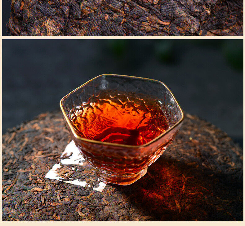 HelloYoung Yunnan Pu'er Ripe Tea Cake Bulang Mountain 300g Old Tree Tea Pu'er