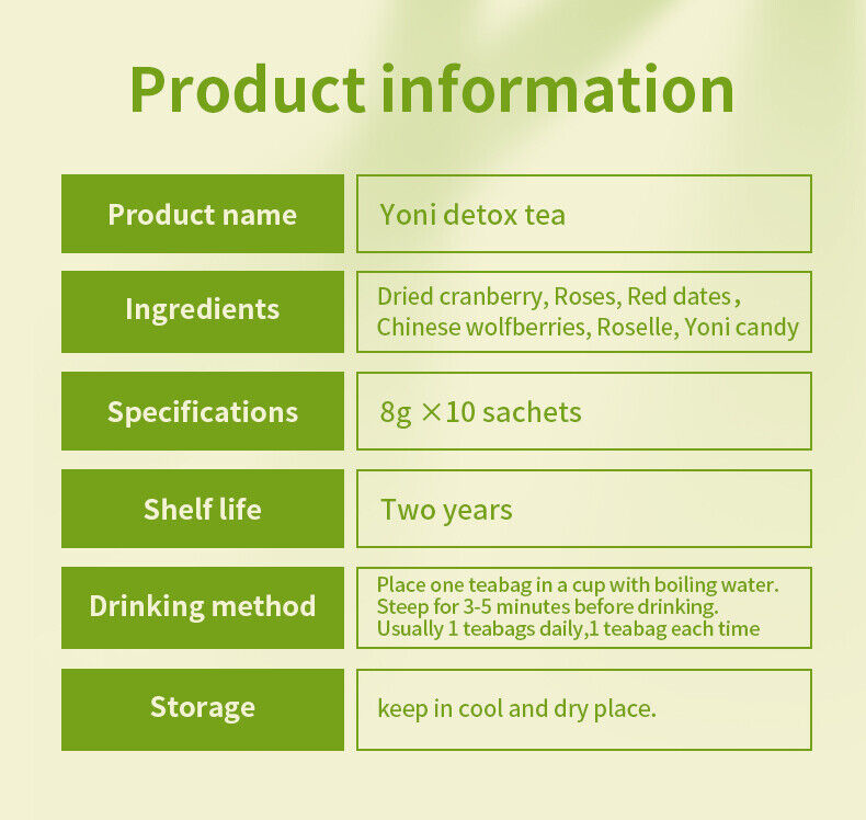 Yoni Detox Tea Beauty Formula Cranberry Female for Women Health Secondary image