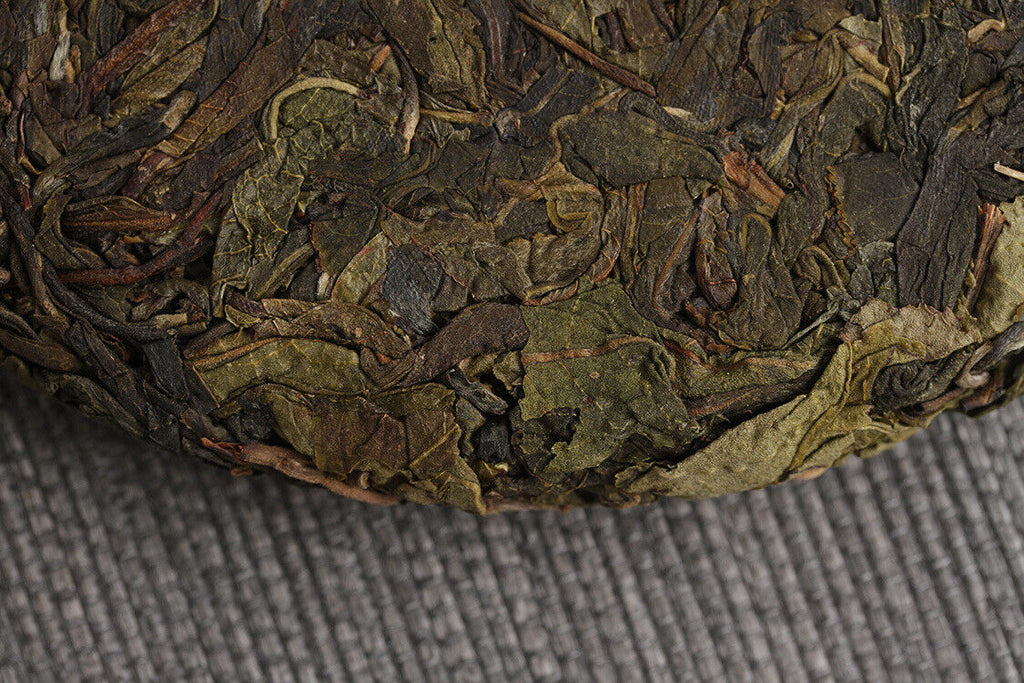 HelloYoung 357g Yunnan Pu-erh Tea Banzhang Big Leaf Pu-erh Raw Cakes Seven Seeds Cake Tea