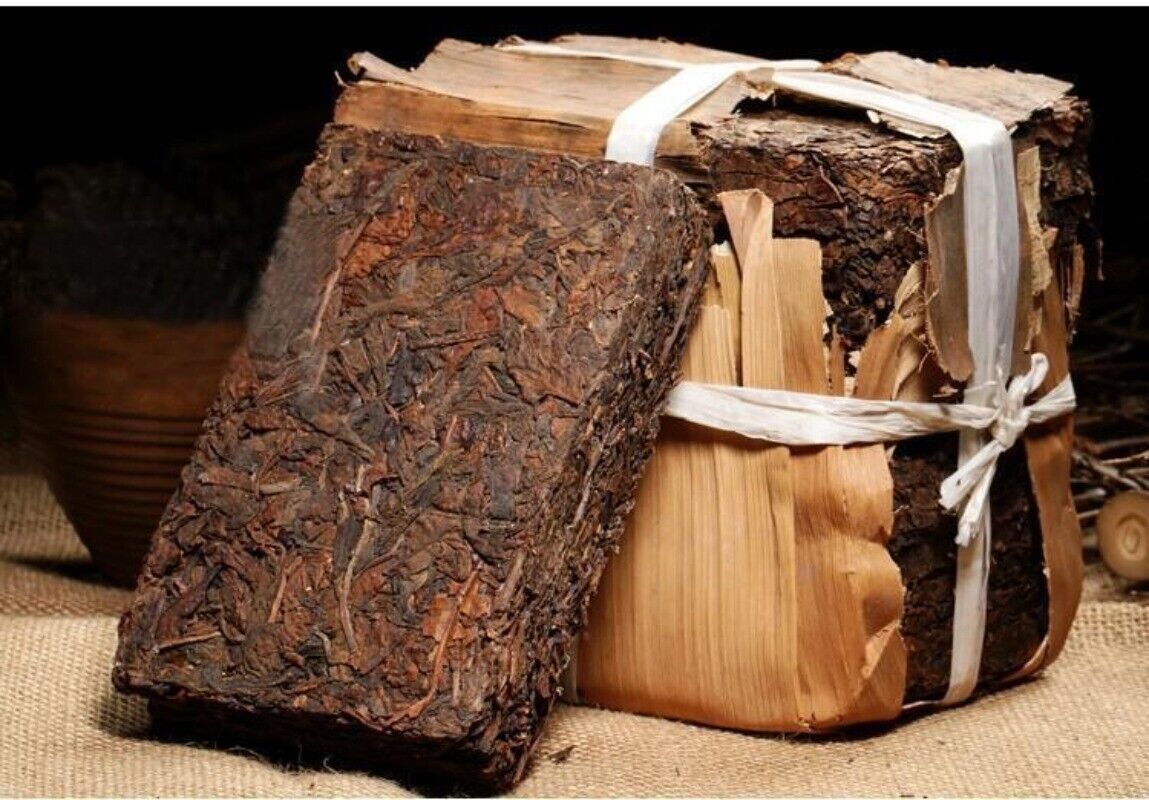 HelloYoung Raw Puer Tea Oldest Puer Tea Ansestor Antique Honey Sweet Dull-red Puer Tea 250g
