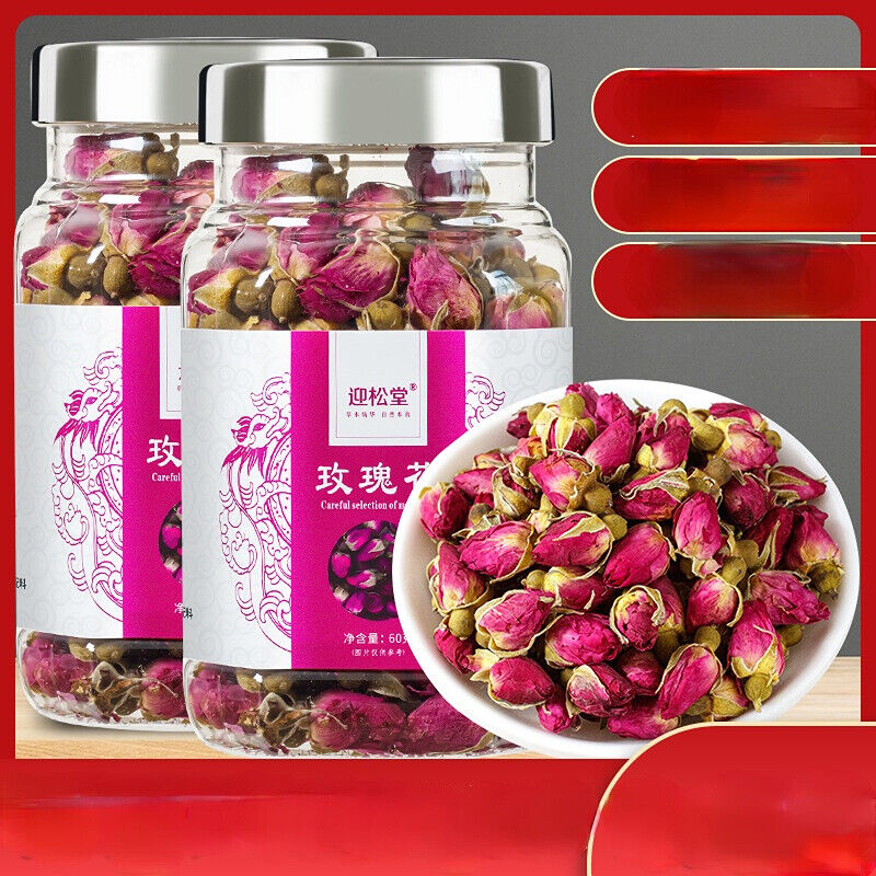 Flower Tea 60g Pingyin Rose Tea Wellness Tea Canned  Healthy Drink