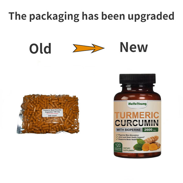 240 Count Turmeric Root Powder Capsules (Curcuma longa) 720mg,