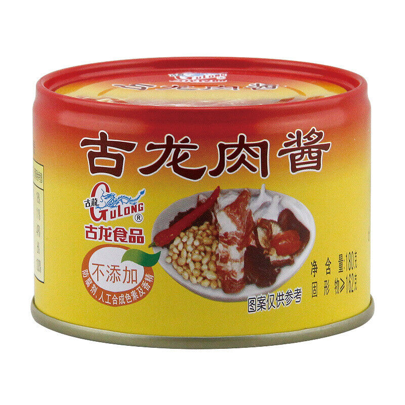 Gulong Xiamen specialty meat sauce shiitake mushroom meat sauce 180g food canned Secondary image