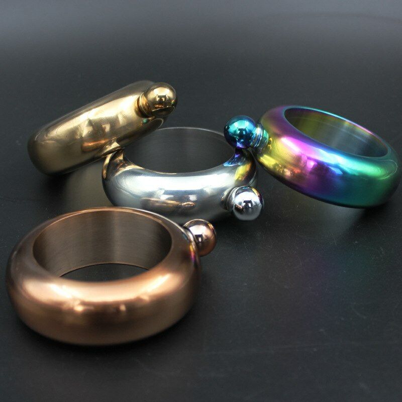 Wine Bottle Alcohol Drinkware Bangle Bracelet Hip Flask Portable Whiskey Vodka