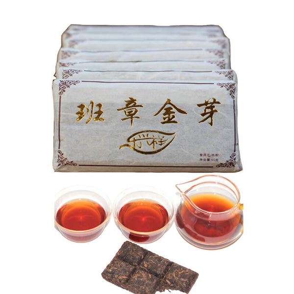 HelloYoung Chinese Yunnan 50g Ripe Puerh Tea Brick Black Tea Top Quality Shu Puer Pu'er Tea