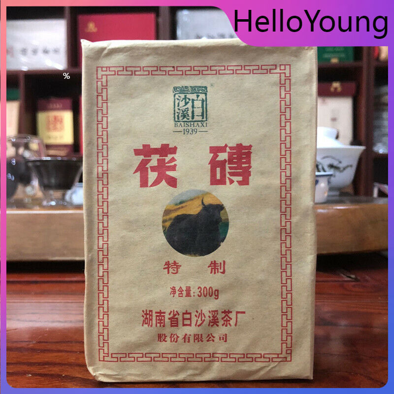 Organic Baishaxi Dark Tea Fu Zhuan Brick Tea China Anhua Black Tea Fu Cha 300g Main image