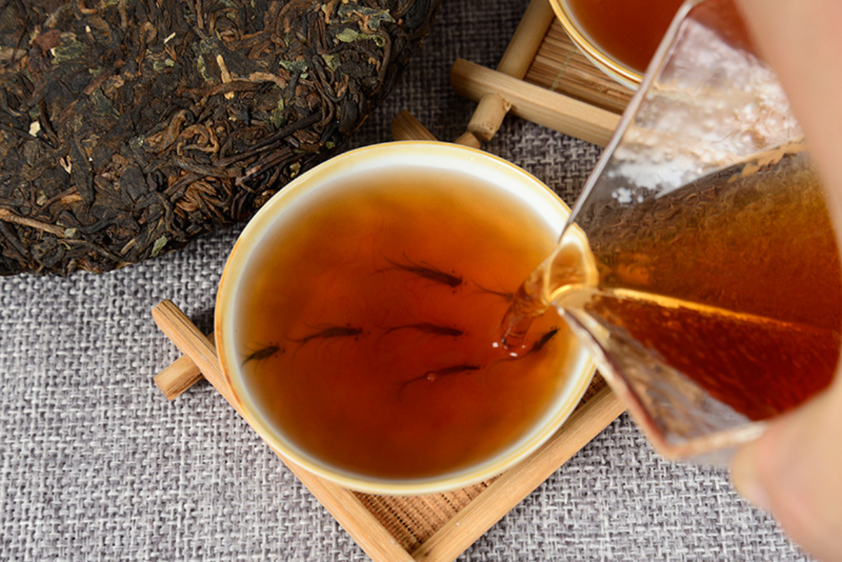 HelloYoung 357g Yunnan Pu-erh Ripe Tea Cake Gnocchi Seven Cakes Ripe Tea Cake Pu-erh Cake