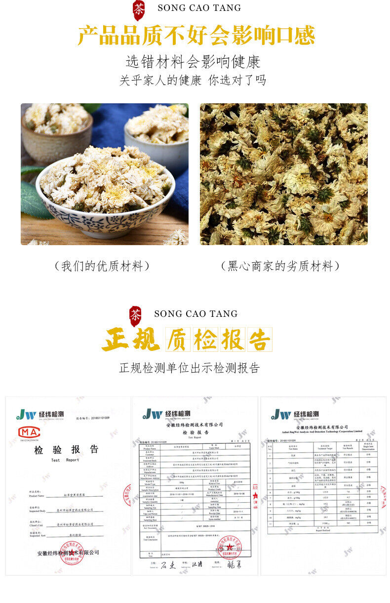 HelloYoung Premium Huangshan Chrysanthemum Flowers White Chrysanthemum Tea 60g